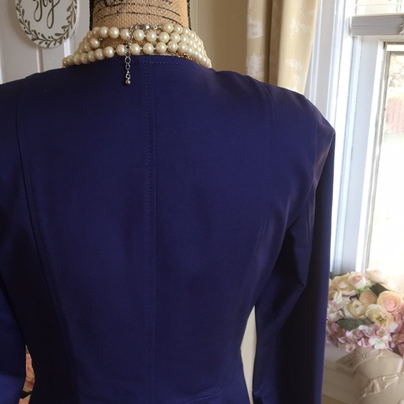 • NWT • $498 WORTH NY Purple Moon Scuba Style Jacket - Picture 12 of 16